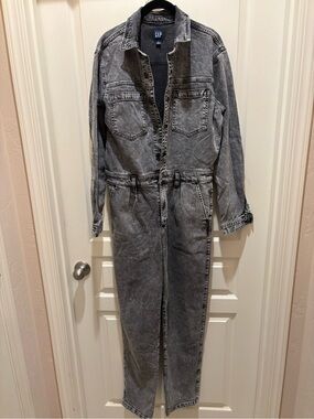 GAP 6L Dark Grey Denim Jumpsuit